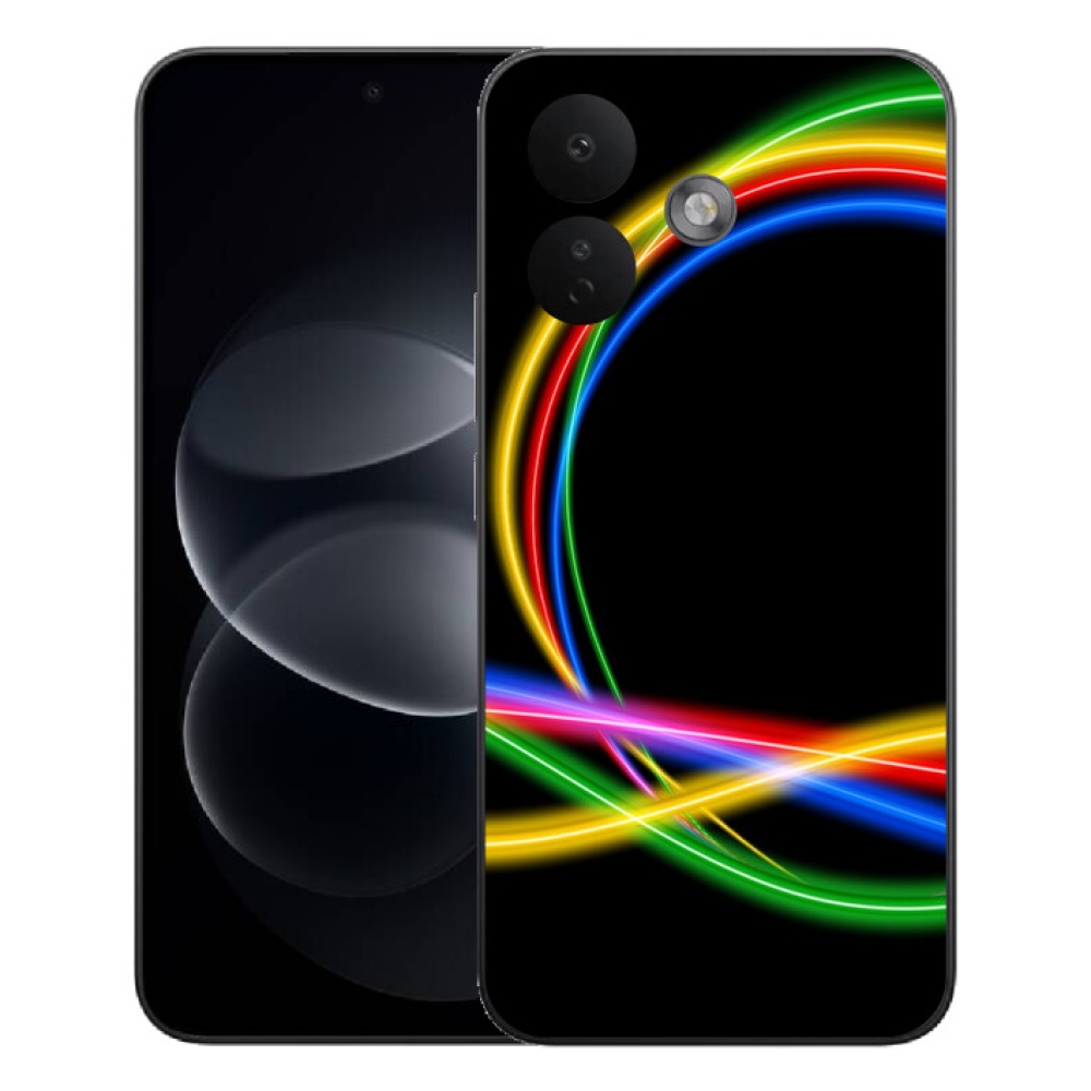 Gélový kryt mmCase na Xiaomi Redmi Note 17 Pro 5G - neónové kruhy