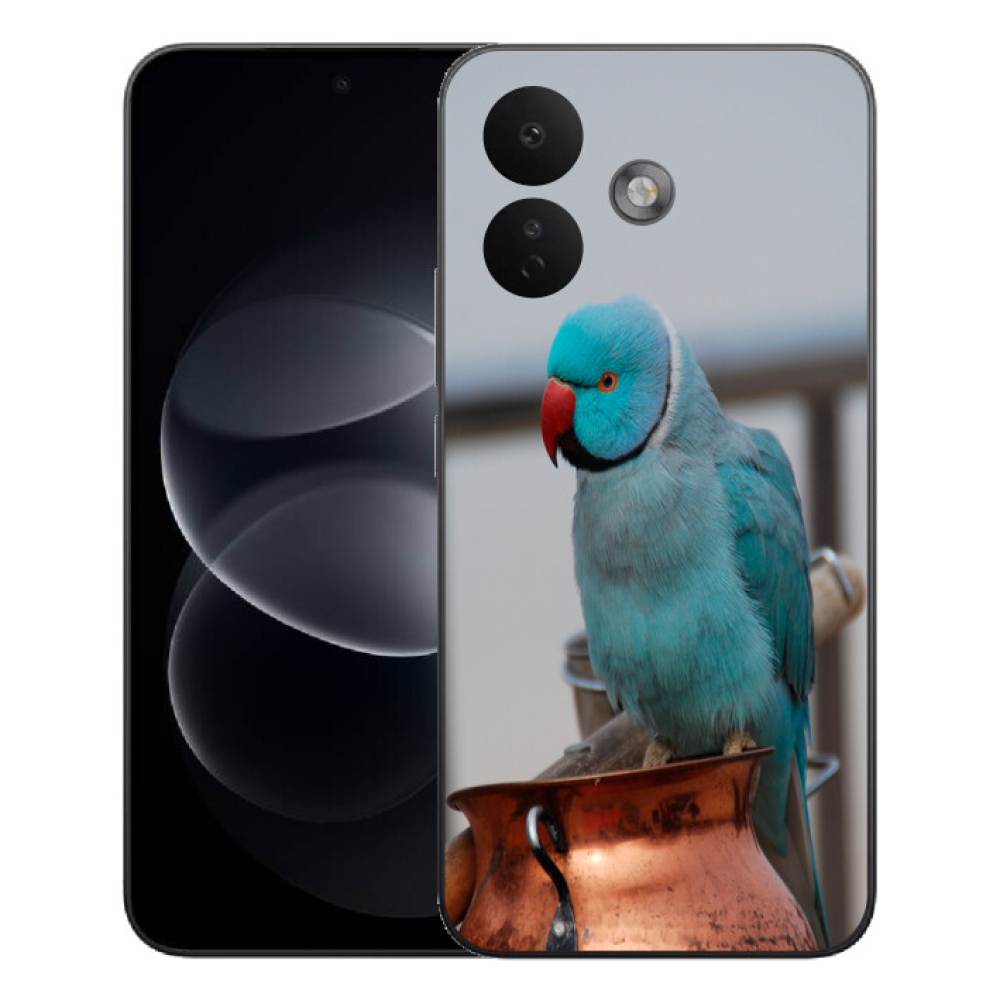 Gélový kryt mmCase na Xiaomi Redmi Note 17 Pro 5G - papagáj alexander modrý