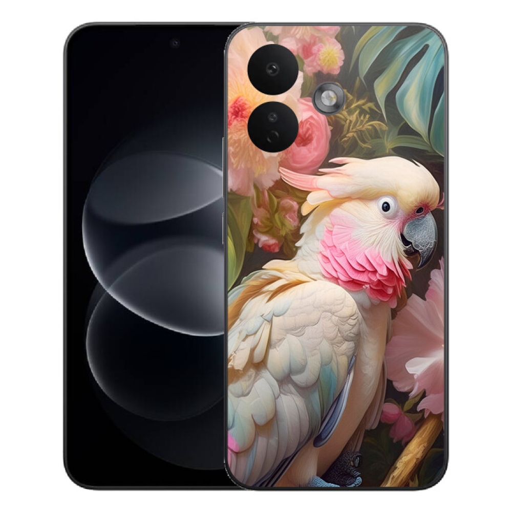 Gélový kryt mmCase na Xiaomi Redmi Note 17 Pro 5G - papagáj kakadu ružový 2