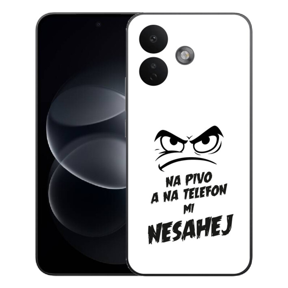 Gélový kryt mmCase na Xiaomi Redmi Note 17 Pro 5G - pivný motív 2 biele pozadie