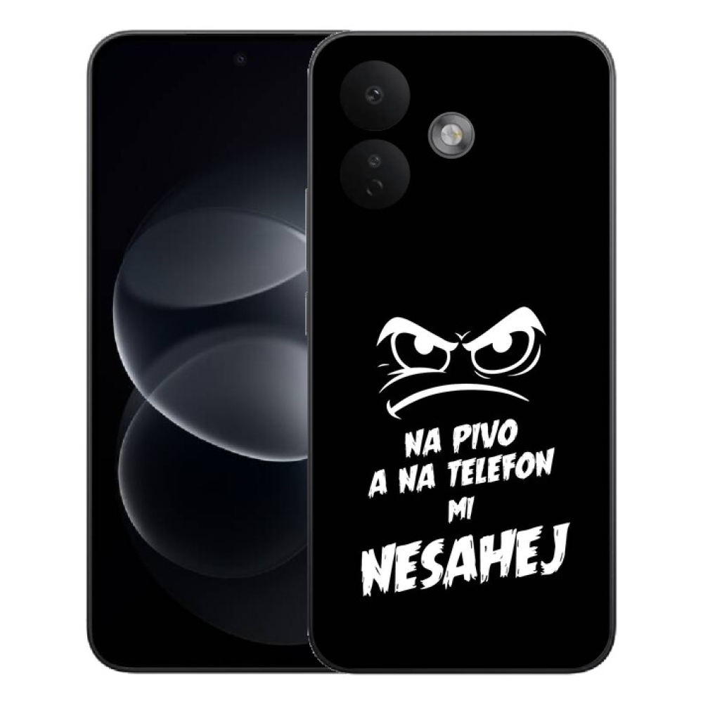 Gélový kryt mmCase na Xiaomi Redmi Note 17 Pro 5G - pivný motív 2 čierne pozadie