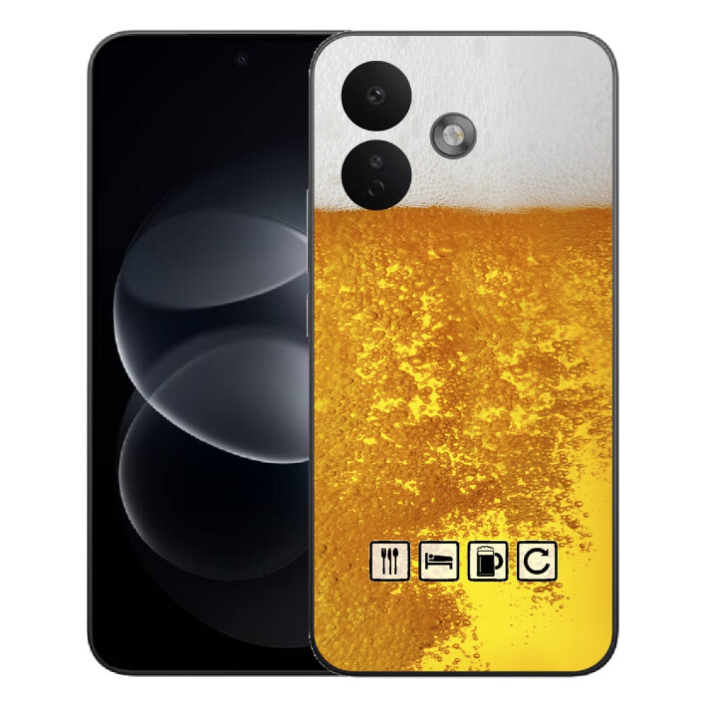 Gélový kryt mmCase na Xiaomi Redmi Note 17 Pro 5G - pivný motív 3