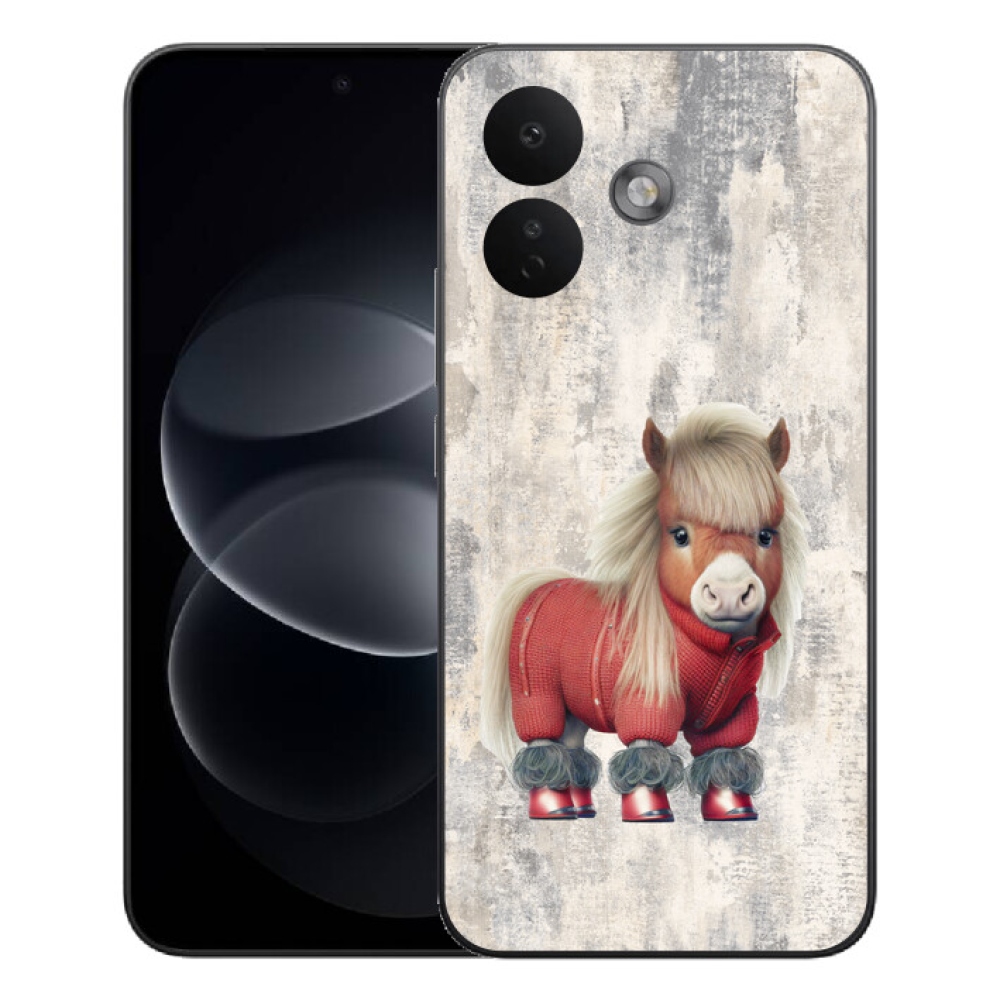 Gélový kryt mmCase na Xiaomi Redmi Note 17 Pro 5G - poník vo svetri