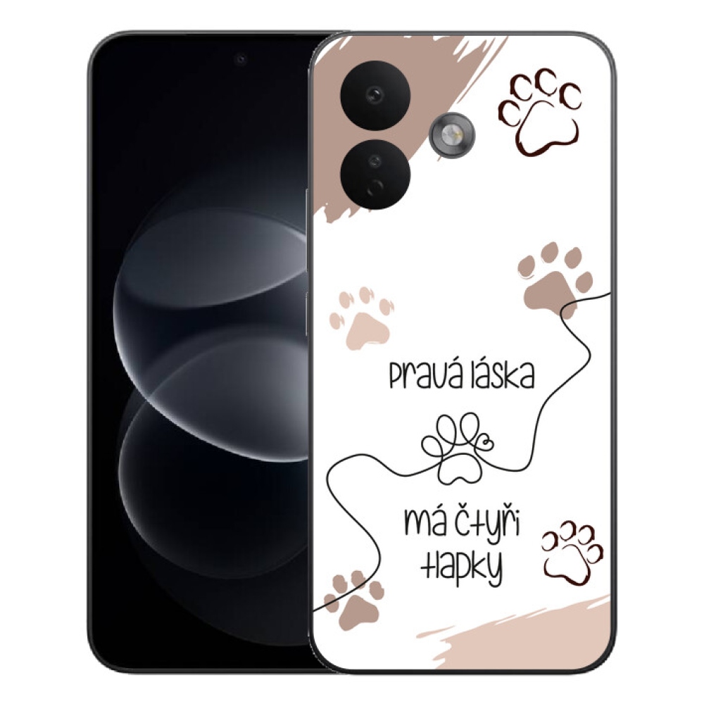 Gélový kryt mmCase na Xiaomi Redmi Note 17 Pro 5G - psí motív 1 biele pozadie