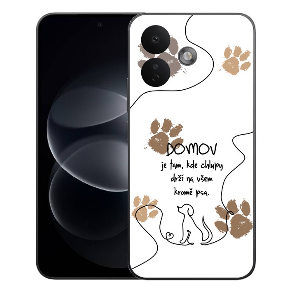 Gélový kryt mmCase na Xiaomi Redmi Note 17 Pro 5G - psí motív biele pozadie