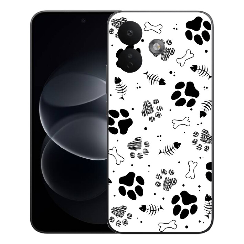 Gélový kryt mmCase na Xiaomi Redmi Note 17 Pro 5G - psie labky 1