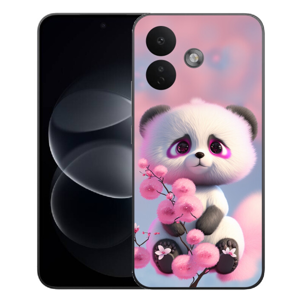 Gélový kryt mmCase na Xiaomi Redmi Note 17 Pro 5G - roztomilá panda 1
