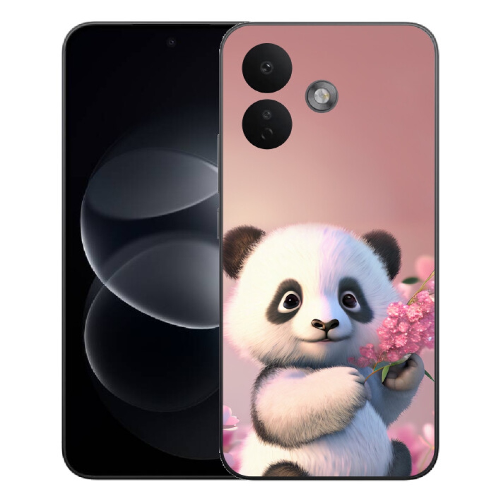 Gélový kryt mmCase na Xiaomi Redmi Note 17 Pro 5G - roztomilá panda