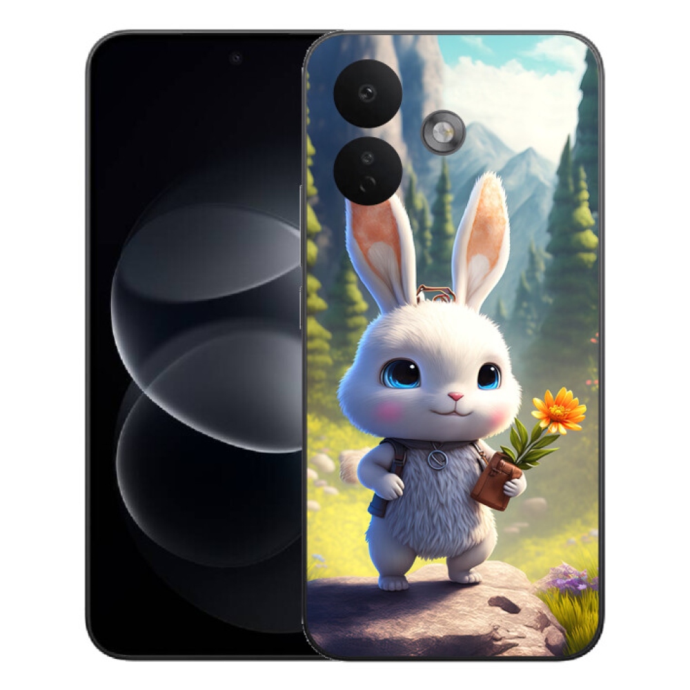 Gélový kryt mmCase na Xiaomi Redmi Note 17 Pro 5G - roztomilý zajačik