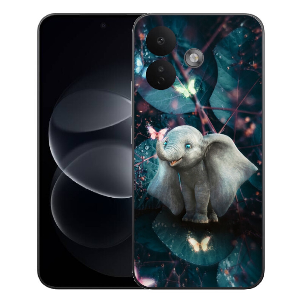 Gélový kryt mmCase na Xiaomi Redmi Note 17 Pro 5G - roztomilý slon