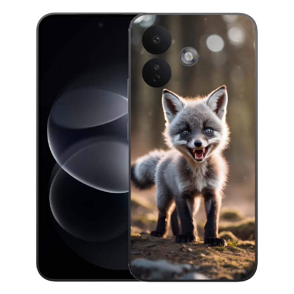 Gélový kryt mmCase na Xiaomi Redmi Note 17 Pro 5G - rozzúrená líška