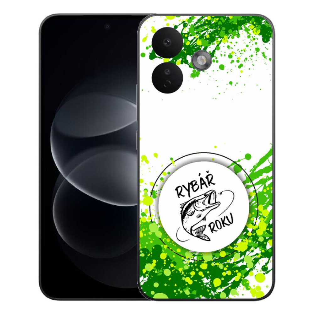Gélový kryt mmCase na Xiaomi Redmi Note 17 Pro 5G - rybár roka biele pozadie