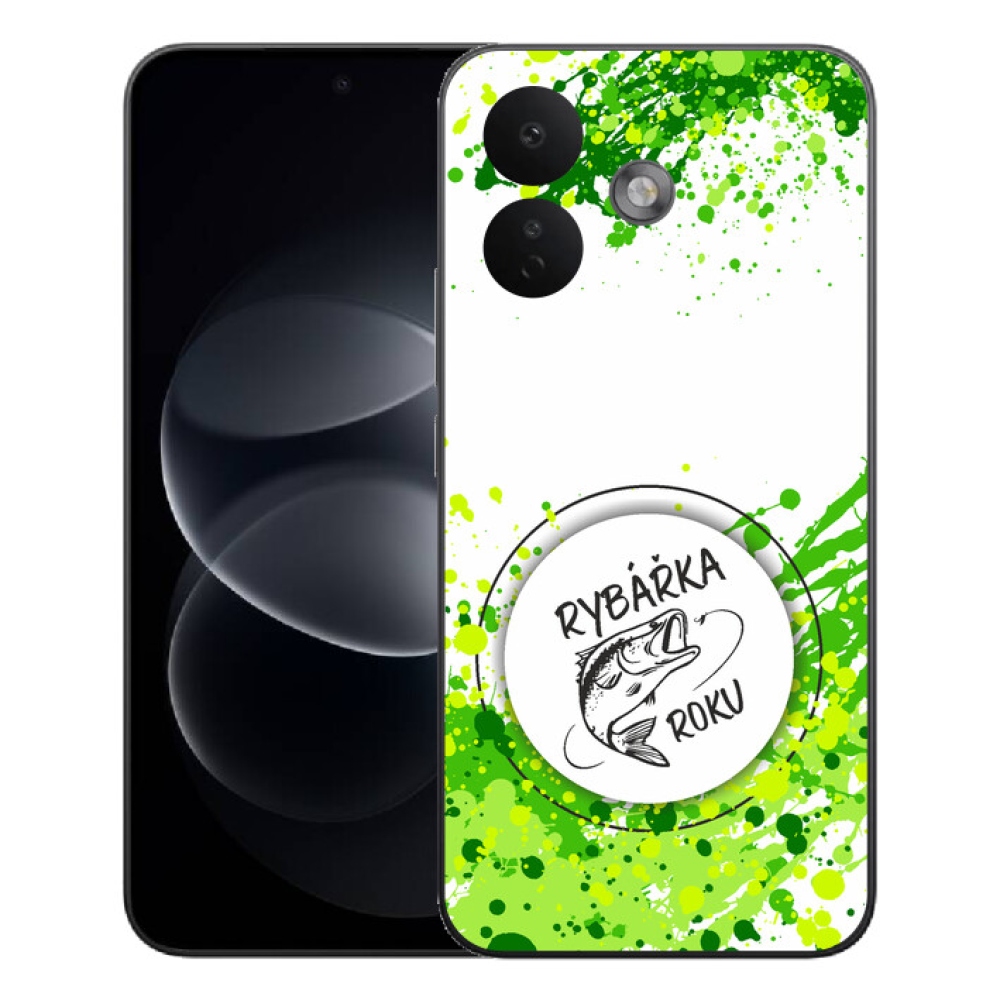 Gélový kryt mmCase na Xiaomi Redmi Note 17 Pro 5G - rybárka roka biele pozadie
