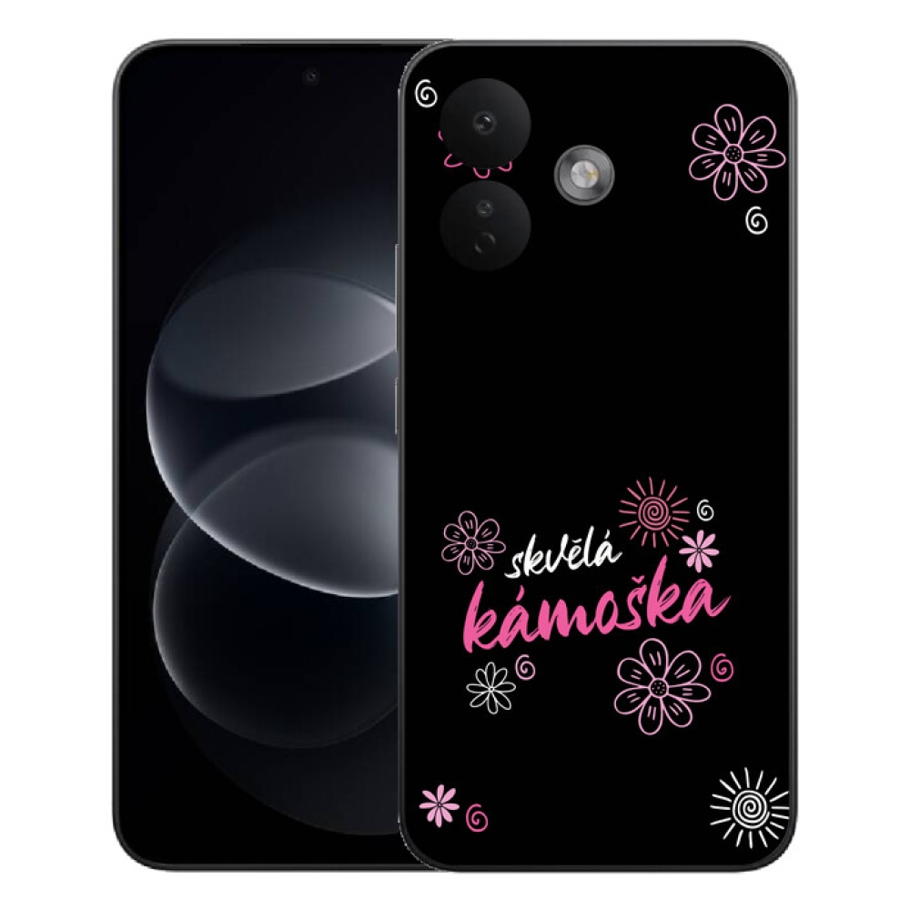 Gélový kryt mmCase na Xiaomi Redmi Note 17 Pro 5G - skvelá kamoška čierne pozadie