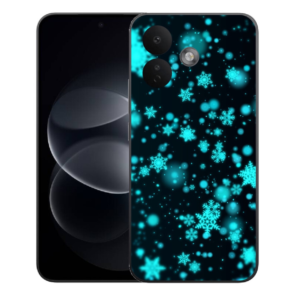 Gélový kryt mmCase na Xiaomi Redmi Note 17 Pro 5G - snehové vločky 1