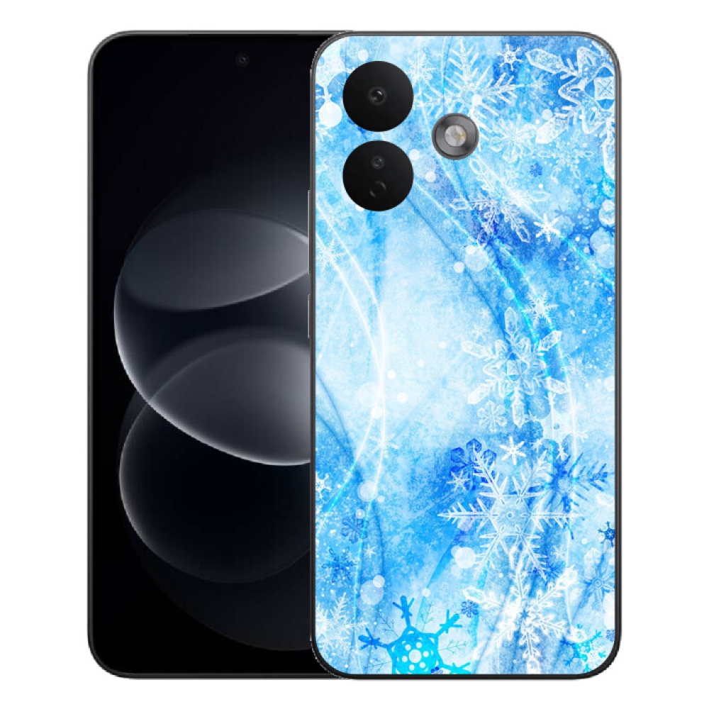 Gélový kryt mmCase na Xiaomi Redmi Note 17 Pro 5G - snehové vločky