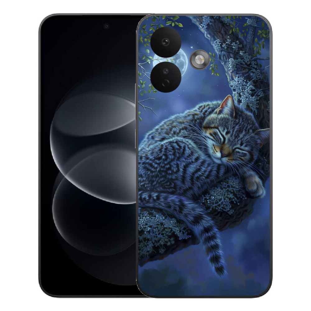 Gélový kryt mmCase na Xiaomi Redmi Note 17 Pro 5G - spiaca mačka