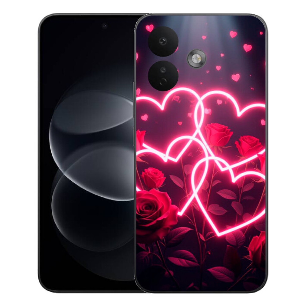 Gélový kryt mmCase na Xiaomi Redmi Note 17 Pro 5G - srdce lásky