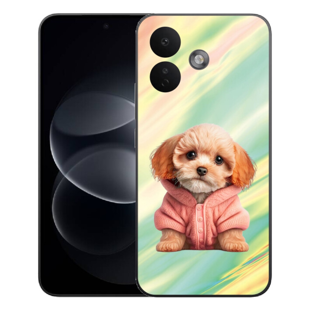 Gélový kryt mmCase na Xiaomi Redmi Note 17 Pro 5G - šteňa vo svetri