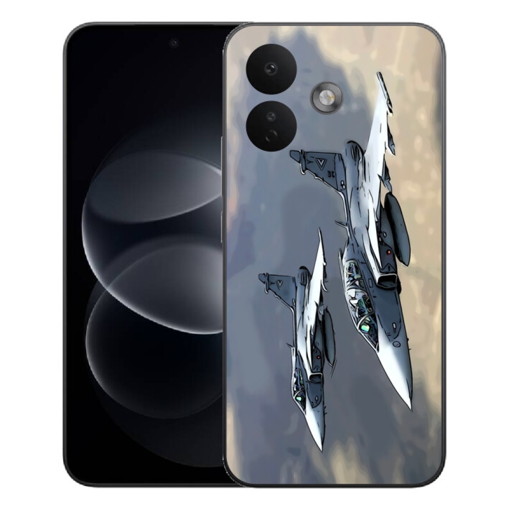 Gélový kryt mmCase na Xiaomi Redmi Note 17 Pro 5G - stíhačky
