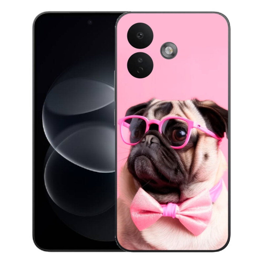 Gélový kryt mmCase na Xiaomi Redmi Note 17 Pro 5G - štýlový mops