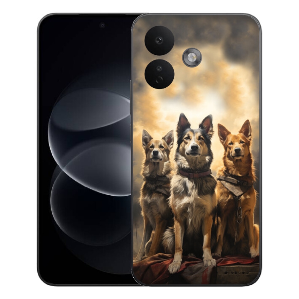 Gélový kryt mmCase na Xiaomi Redmi Note 17 Pro 5G - tri psy