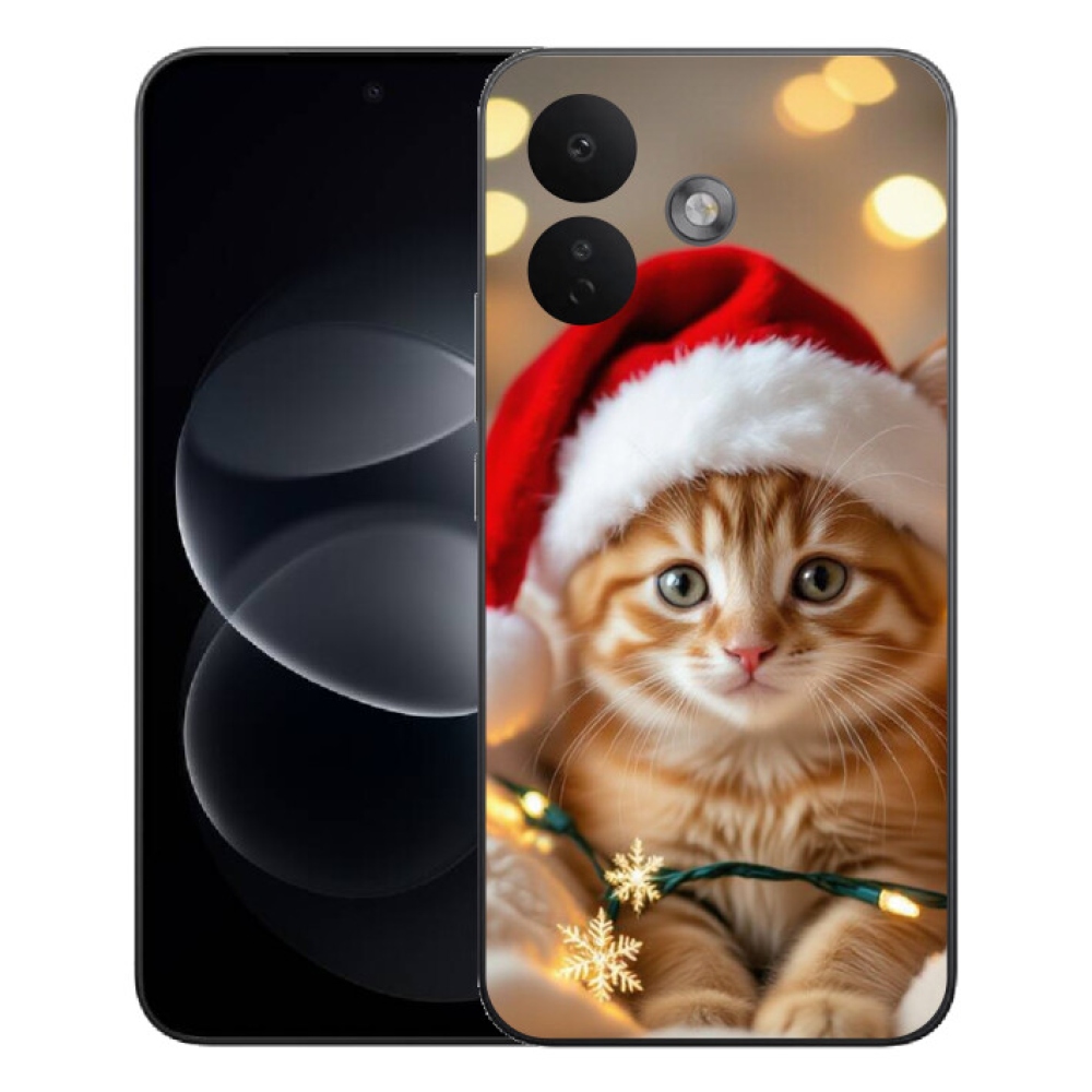 Gélový kryt mmCase na Xiaomi Redmi Note 17 Pro 5G - vianočné mačiatko