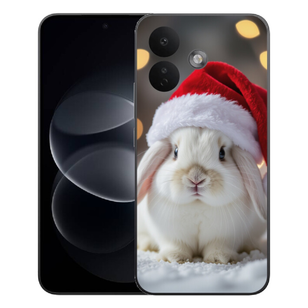 Gélový kryt mmCase na Xiaomi Redmi Note 17 Pro 5G - vianočný králik