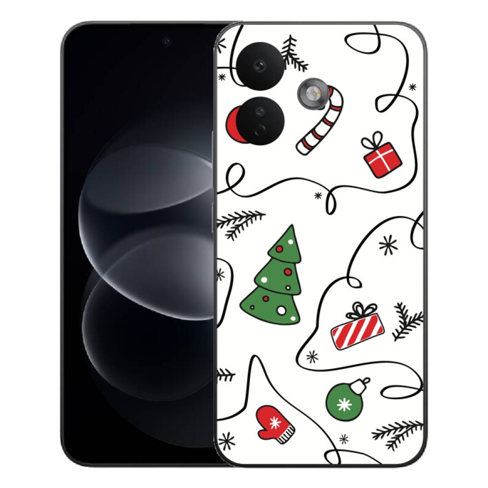 Gélový kryt mmCase na Xiaomi Redmi Note 17 Pro 5G - vianočné motívy