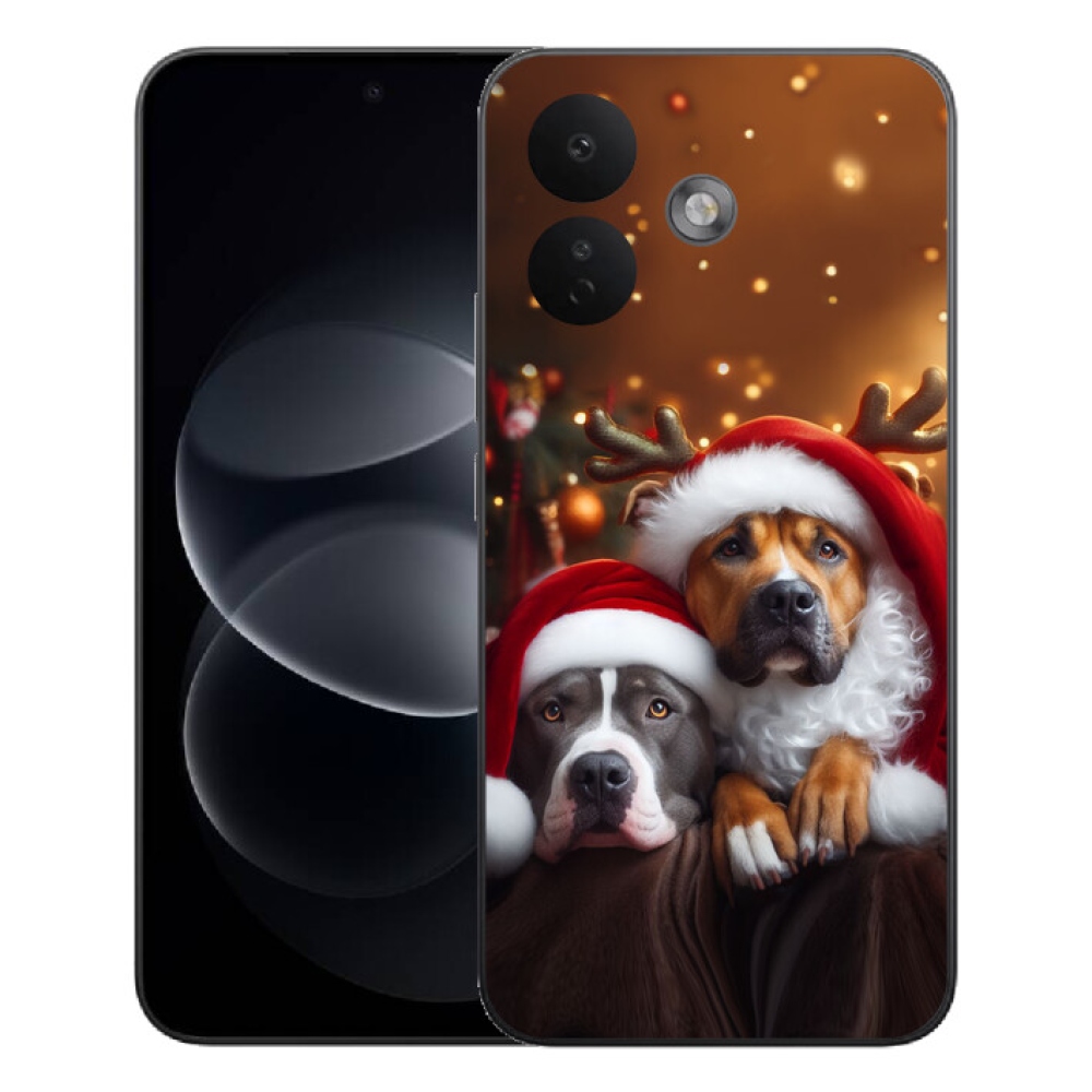 Gélový kryt mmCase na Xiaomi Redmi Note 17 Pro 5G - vianočné psy