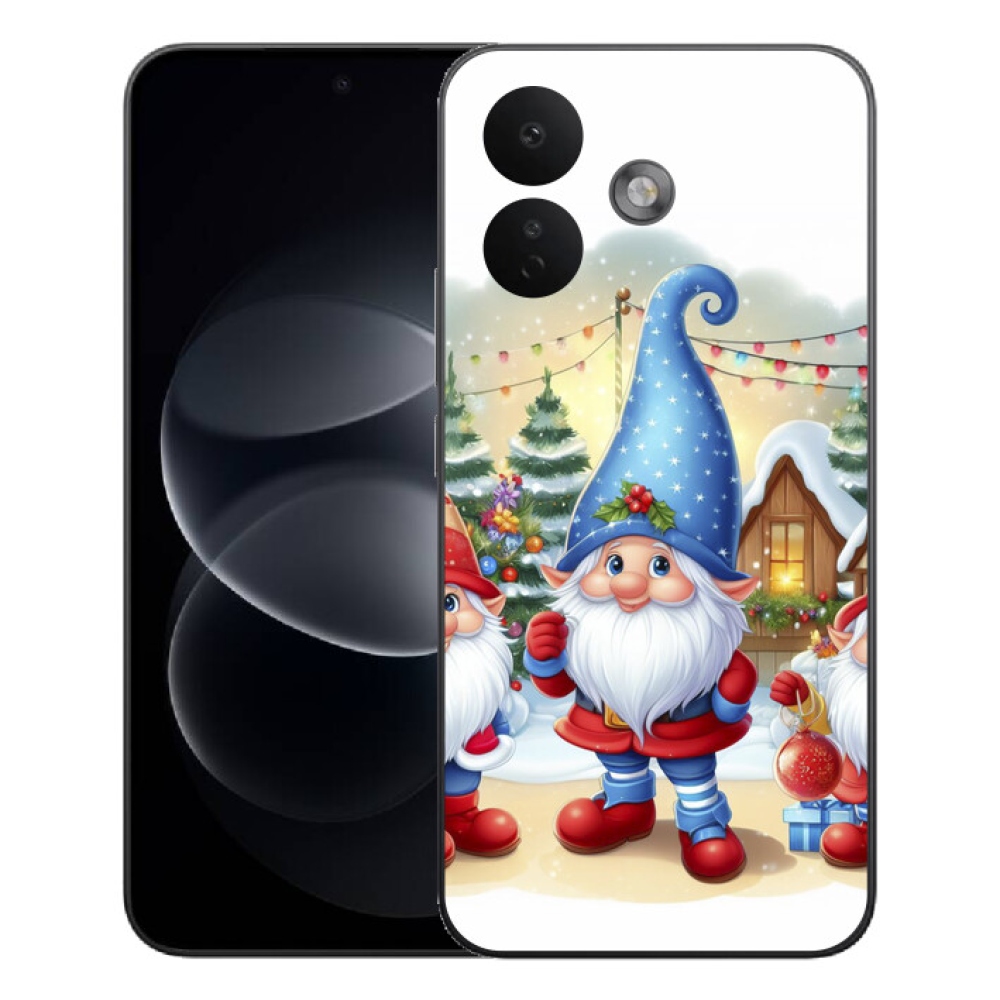 Gélový kryt mmCase na Xiaomi Redmi Note 17 Pro 5G - vianočné škriatkovia