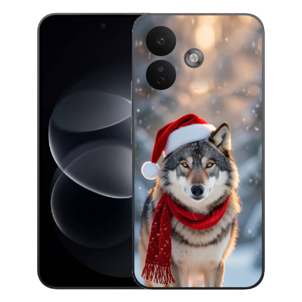 Gélový kryt mmCase na Xiaomi Redmi Note 17 Pro 5G - vianočný vlk