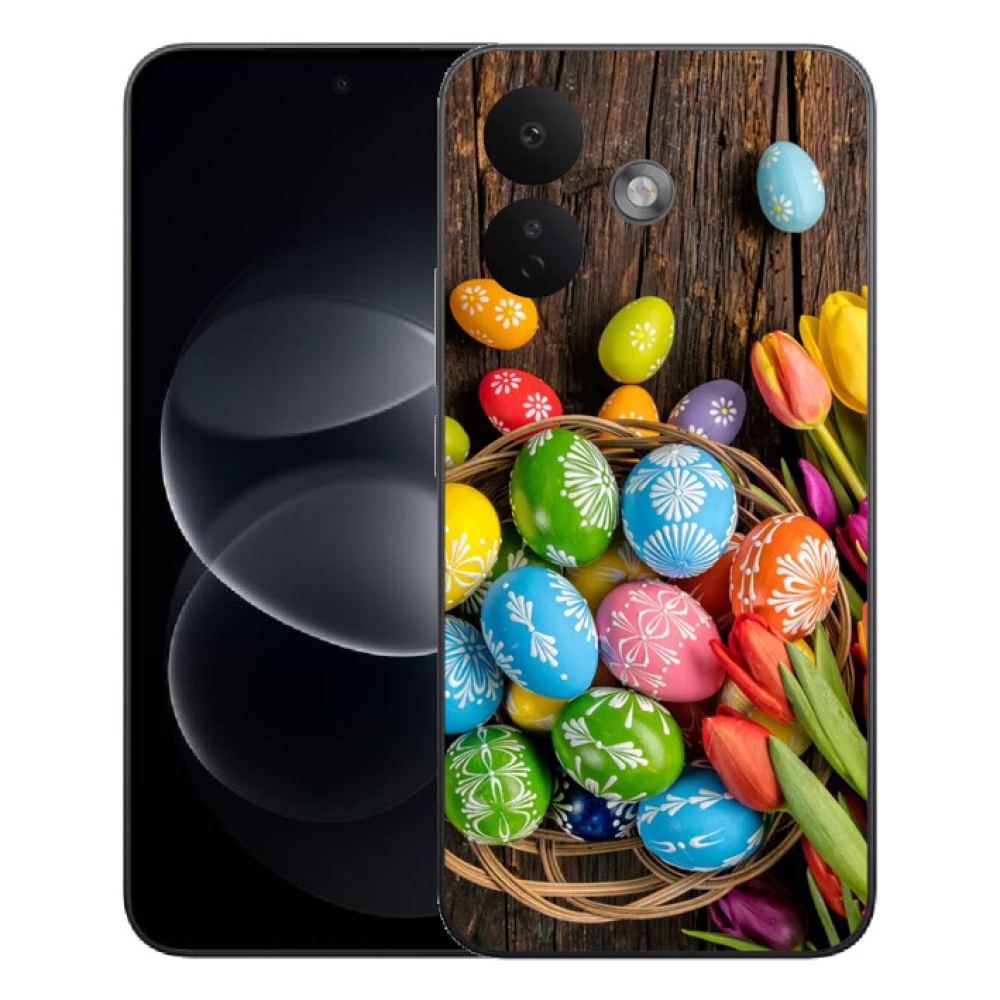 Gélový kryt mmCase na Xiaomi Redmi Note 17 Pro 5G - veľkonočné vajíčka