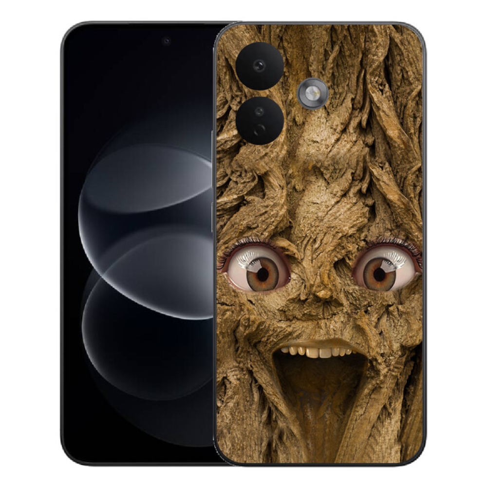 Gélový kryt mmCase na Xiaomi Redmi Note 17 Pro 5G - veselý strom s očami