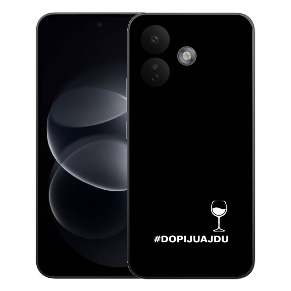 Gélový kryt mmCase na Xiaomi Redmi Note 17 Pro 5G - vínny motív čierne pozadie