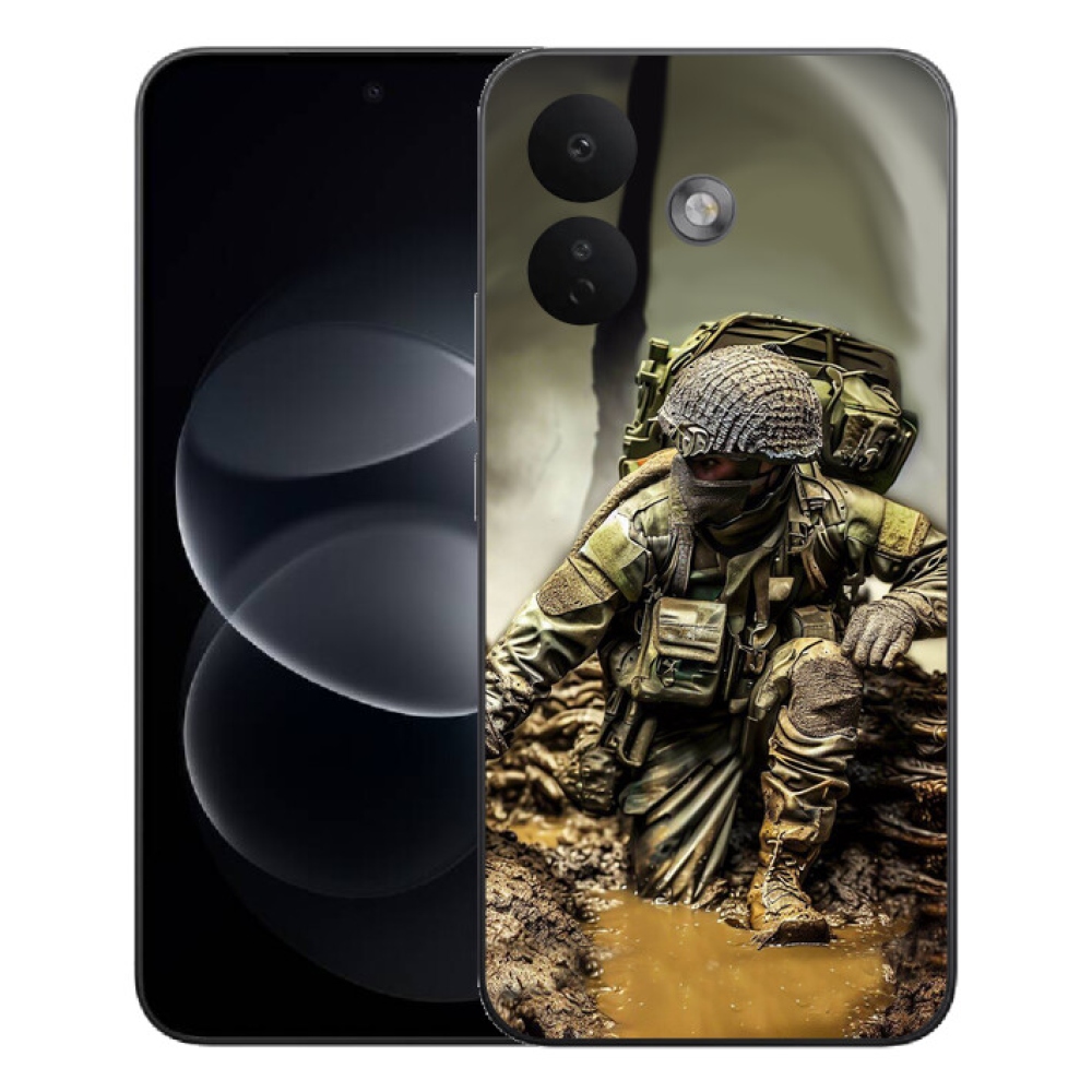 Gélový kryt mmCase na Xiaomi Redmi Note 17 Pro 5G - vojak
