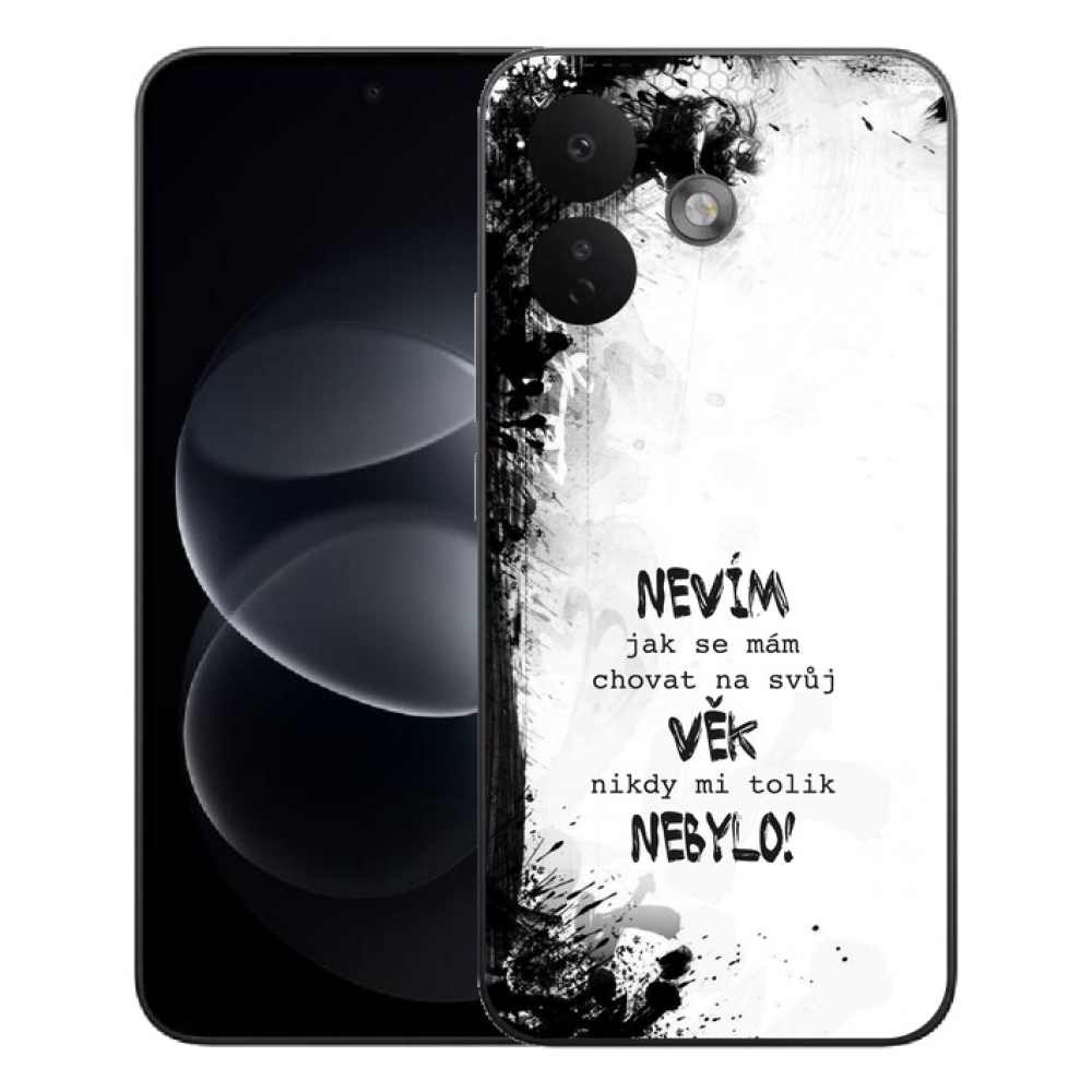 Gélový kryt mmCase na Xiaomi Redmi Note 17 Pro 5G - vtipný text 14 biele pozadie