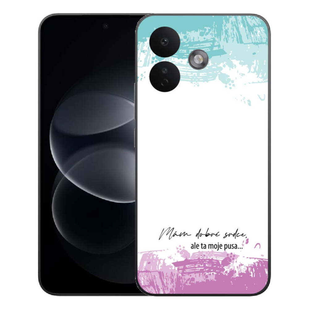 Gélový kryt mmCase na Xiaomi Redmi Note 17 Pro 5G - vtipný text 3 biele pozadie