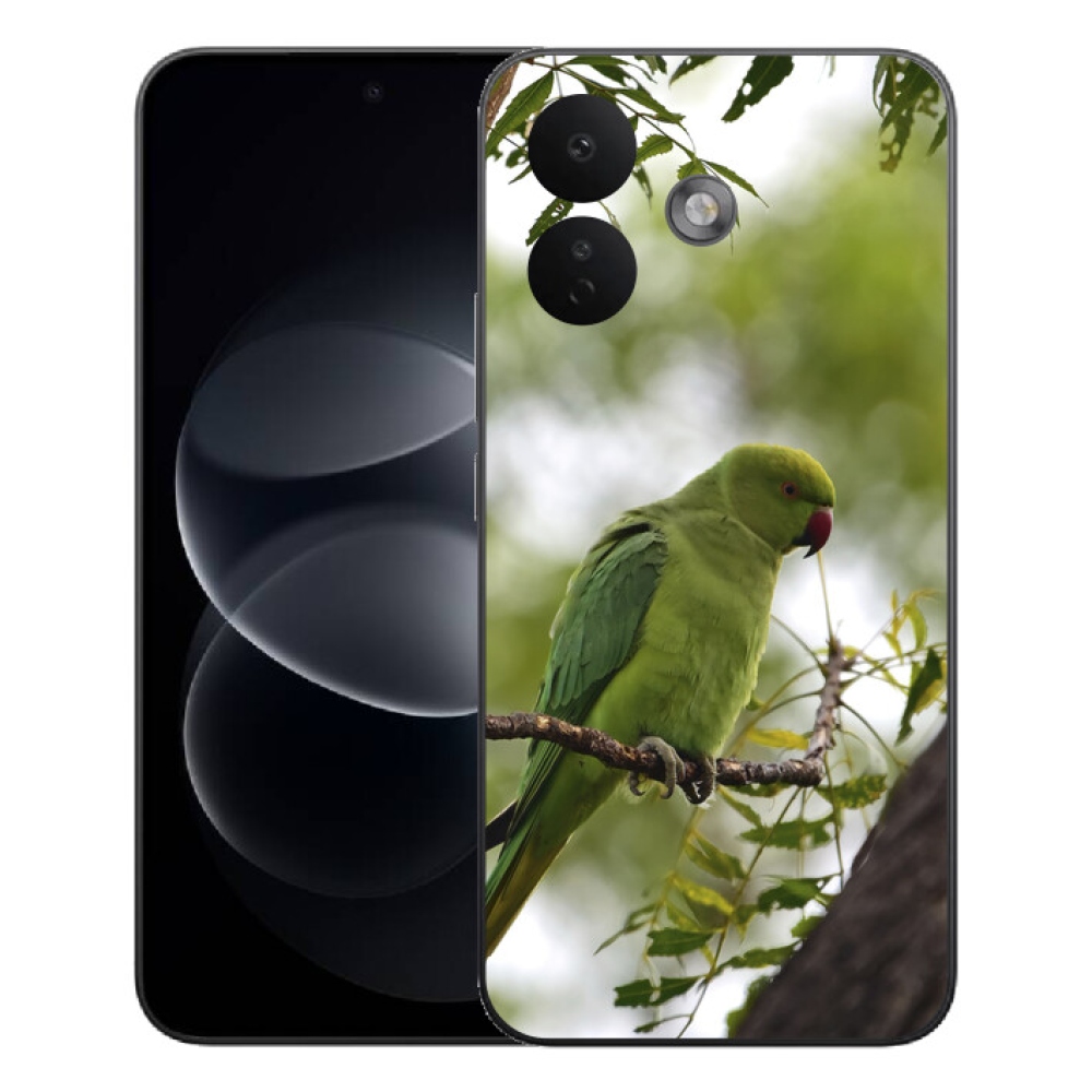 Gélový kryt mmCase na Xiaomi Redmi Note 17 Pro 5G - zelený papagáj