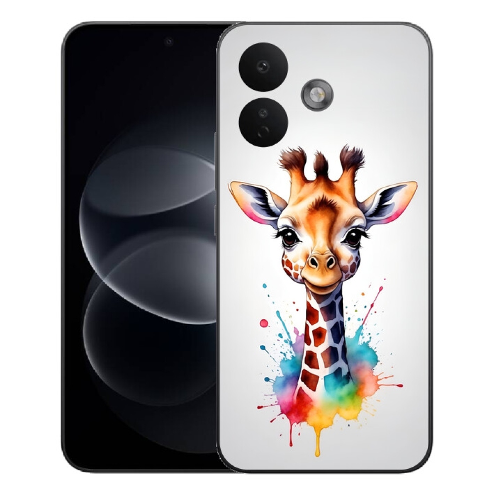 Gélový kryt mmCase na Xiaomi Redmi Note 17 Pro 5G - žirafa 1