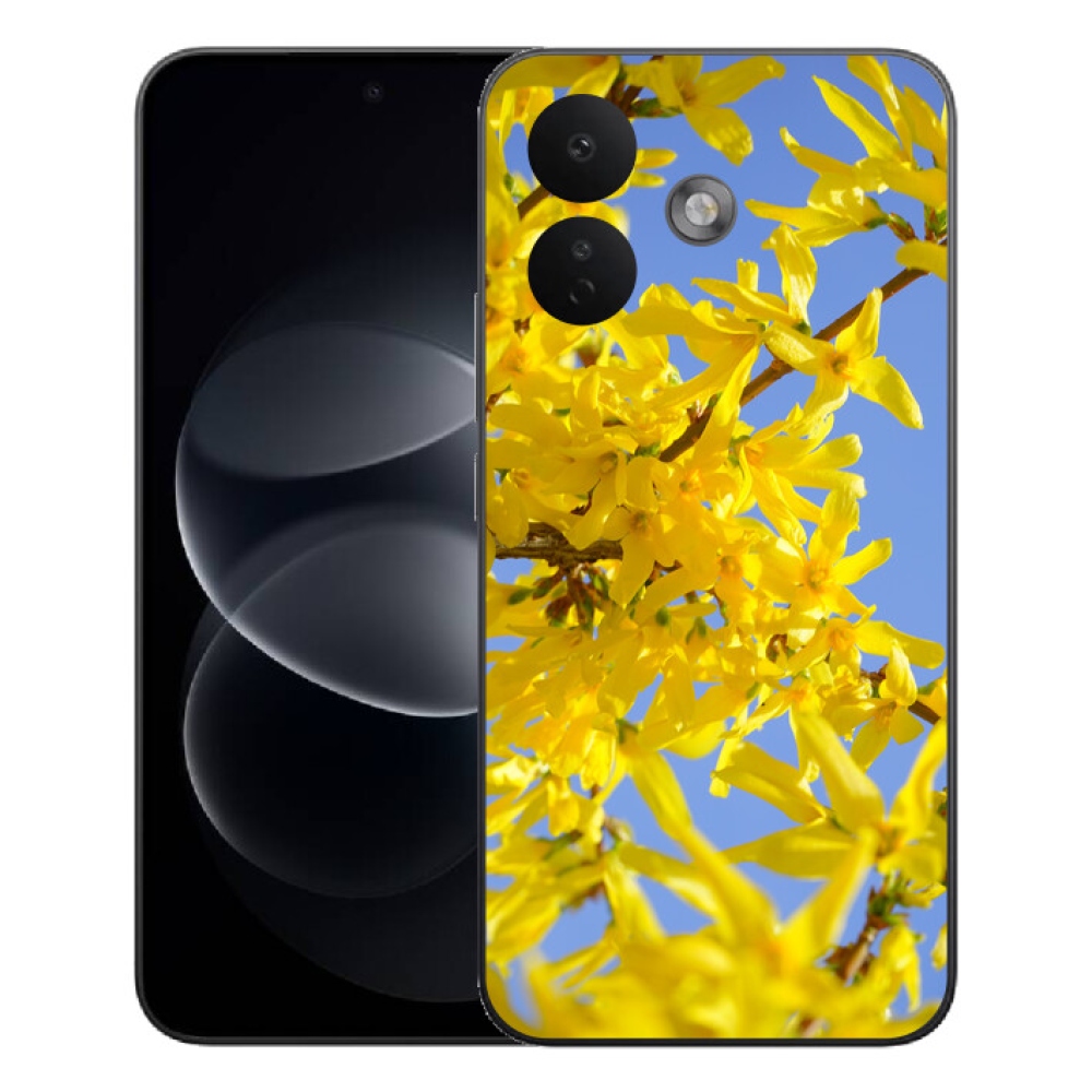 Gélový kryt mmCase na Xiaomi Redmi Note 17 Pro 5G - žlté kvety