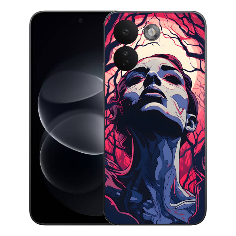 Gélový kryt mmCase na Xiaomi Redmi Note 17 Pro Max 5G - abstraktná tvár