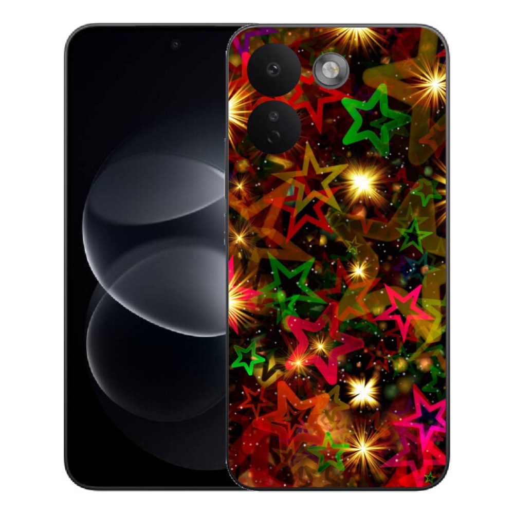 Gélový kryt mmCase na Xiaomi Redmi Note 17 Pro Max 5G - farebné hviezdičky