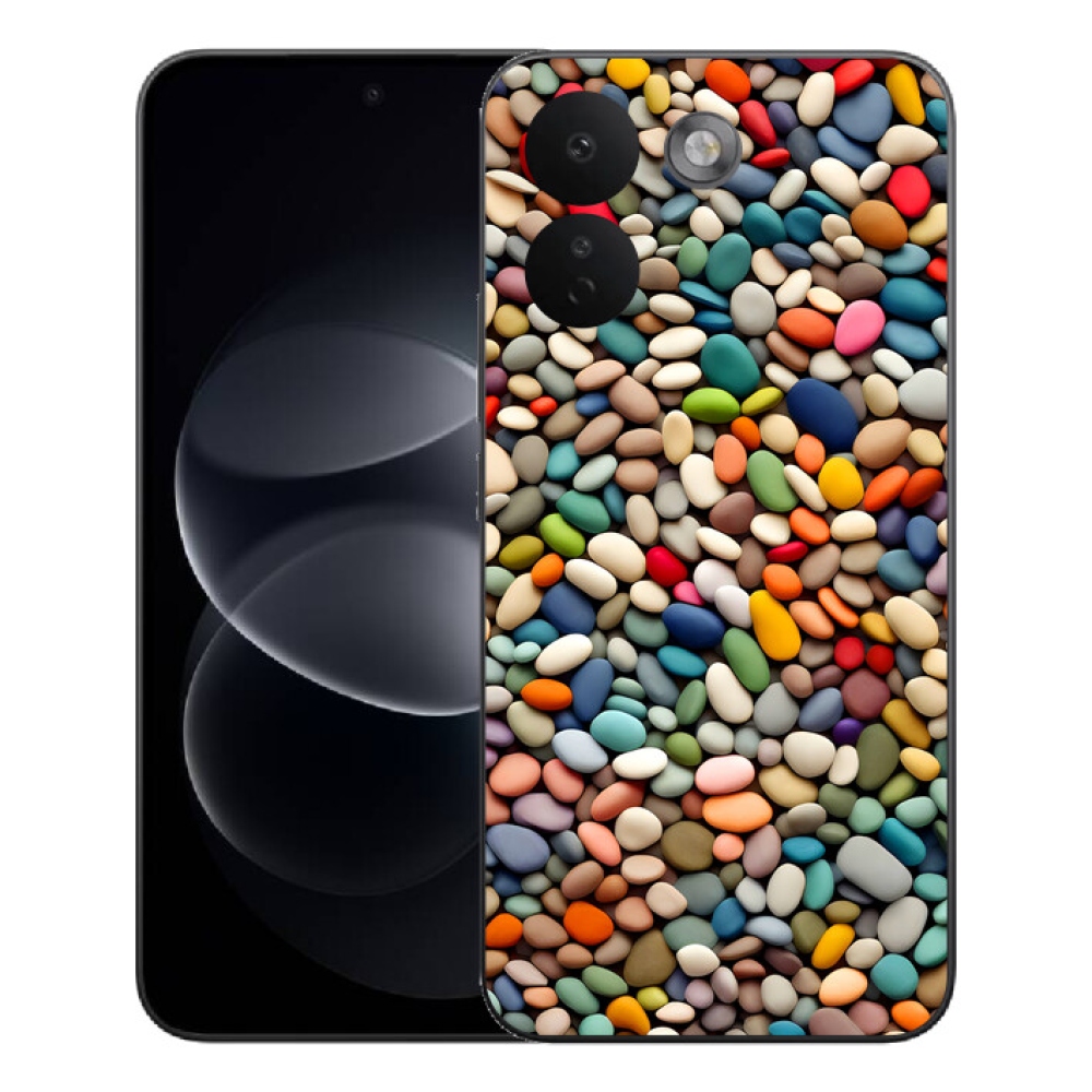 Gélový kryt mmCase na Xiaomi Redmi Note 17 Pro Max 5G - farebné kamienky 2