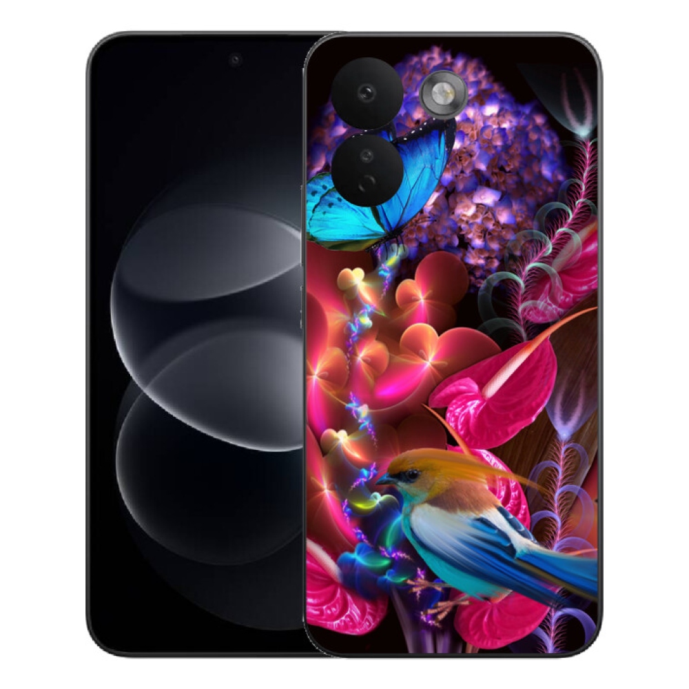 Gélový kryt mmCase na Xiaomi Redmi Note 17 Pro Max 5G - farebné kvety