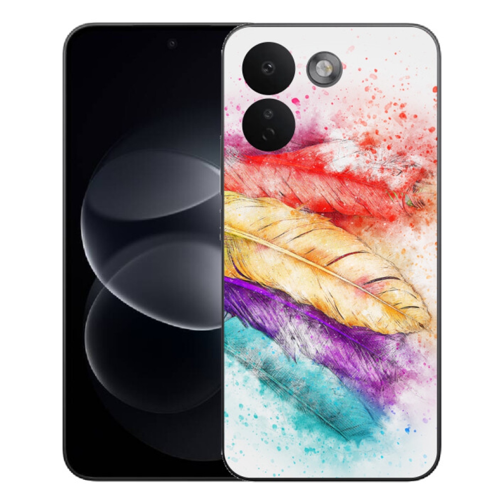 Gélový kryt mmCase na Xiaomi Redmi Note 17 Pro Max 5G - farebné perie