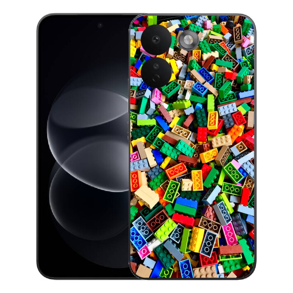 Gélový kryt mmCase na Xiaomi Redmi Note 17 Pro Max 5G - farebné stavebné kocky