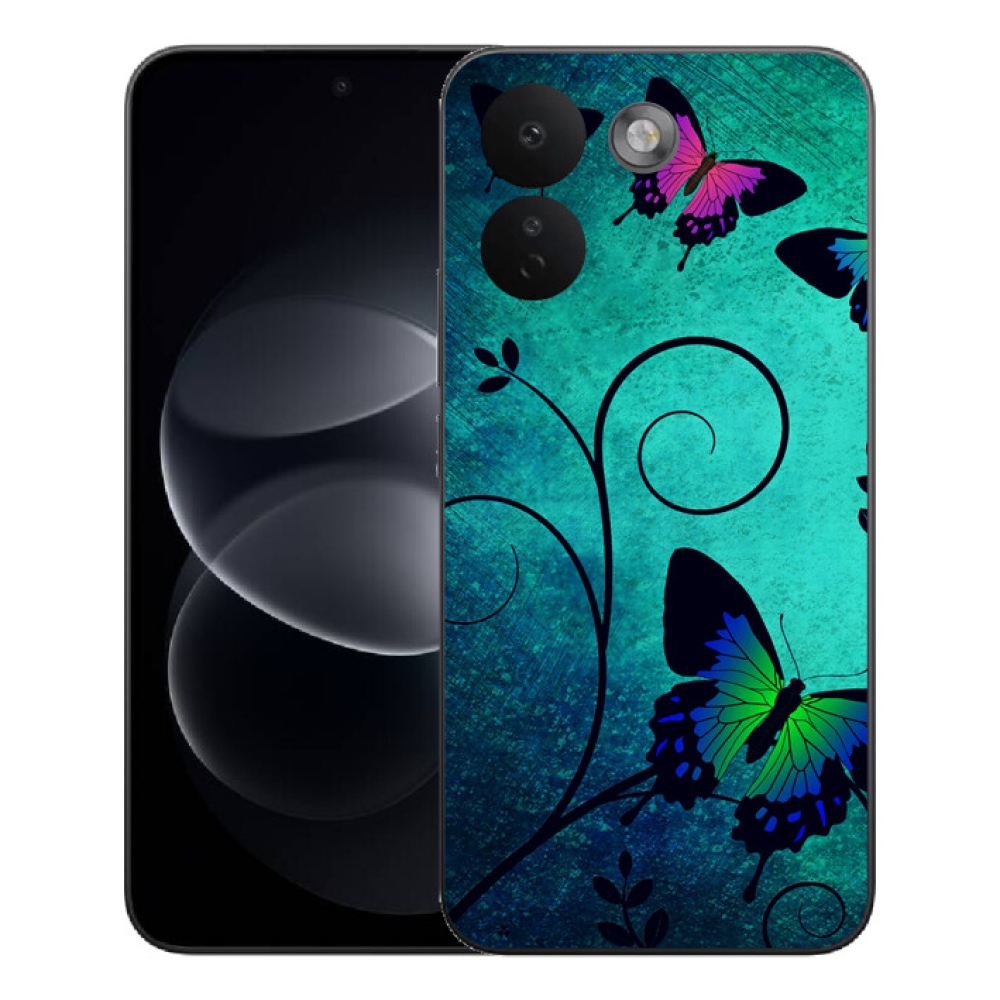 Gélový kryt mmCase na Xiaomi Redmi Note 17 Pro Max 5G - farební motýle