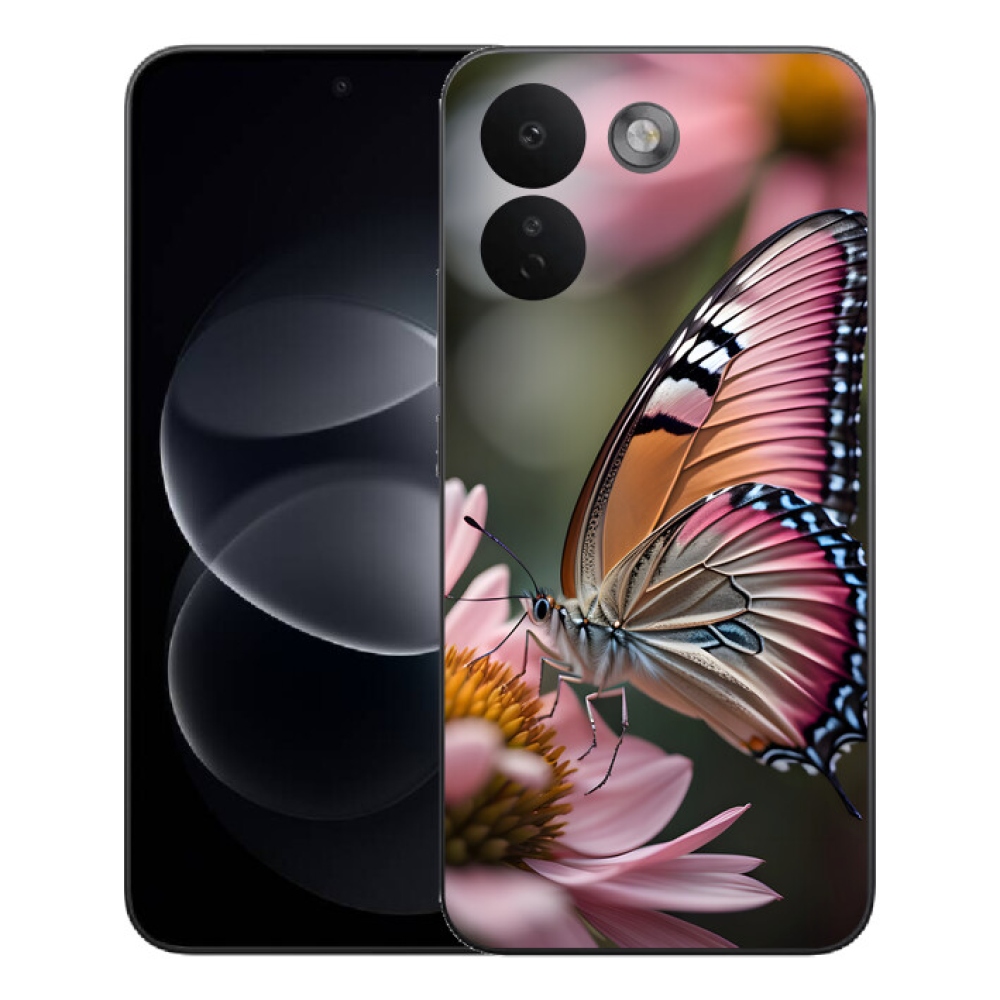 Gélový kryt mmCase na Xiaomi Redmi Note 17 Pro Max 5G - farebný motýľ