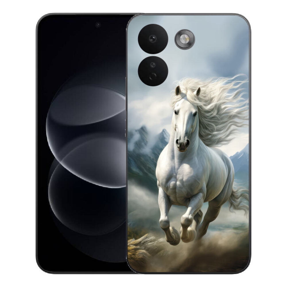 Gélový kryt mmCase na Xiaomi Redmi Note 17 Pro Max 5G - bežiaci biely kôň 3